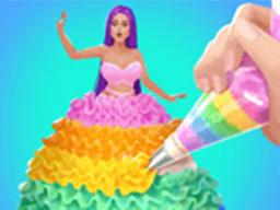 Icing On Doll Cake - Creative Bakery